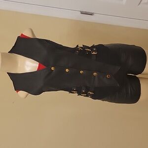 Don't STOP Genuine Leather short set